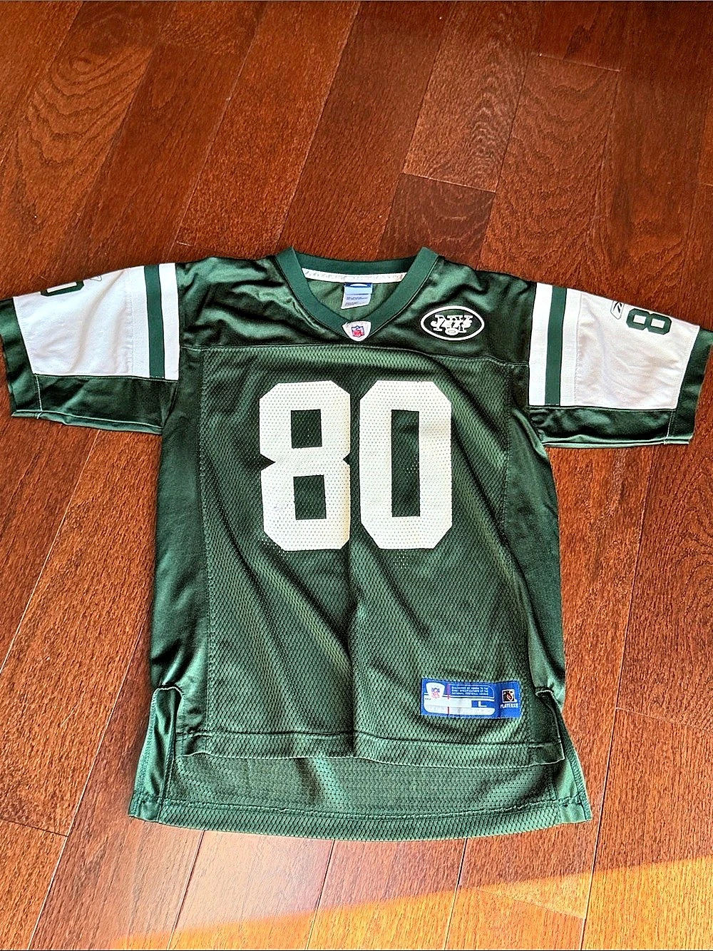 Jets Chrebet #80 jersey Green & White Jersey